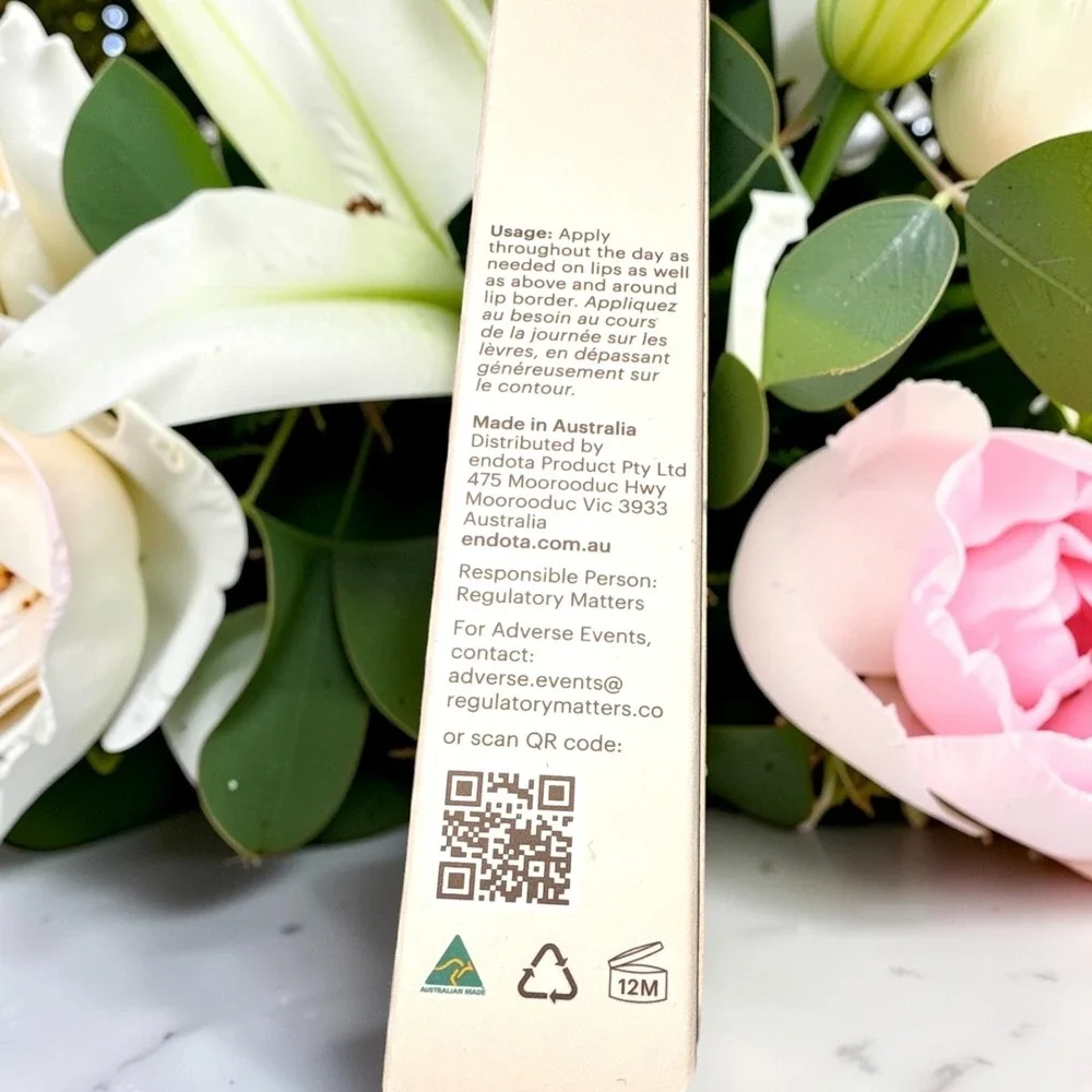 Endota new age Hyaluronic Acid PLUMP Oléoactif Lip Treatment Balm 15g Plumping